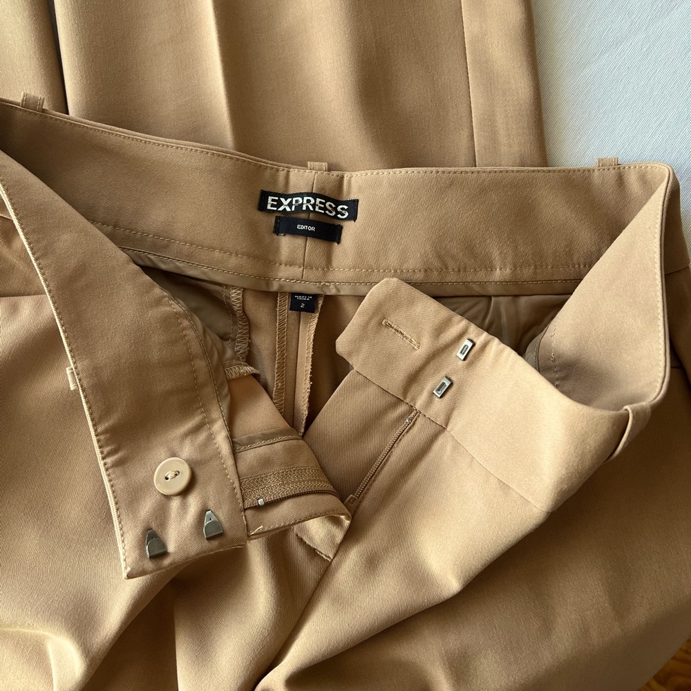 Express Editor Pants, Color Camel/Tan, Size 2. - image 5